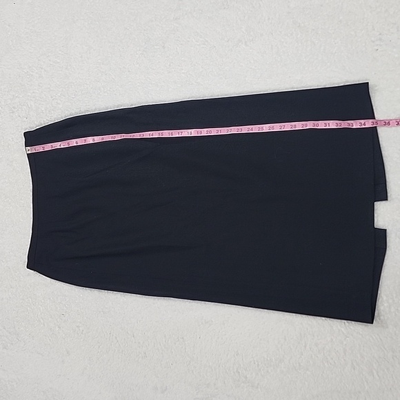 Vintage Gianni 100% Pure Wool Black Maxi Skirt - Picture 3 of 6